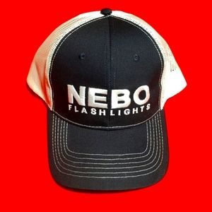 Nebo Blue and White Adjustable Trucker Hat